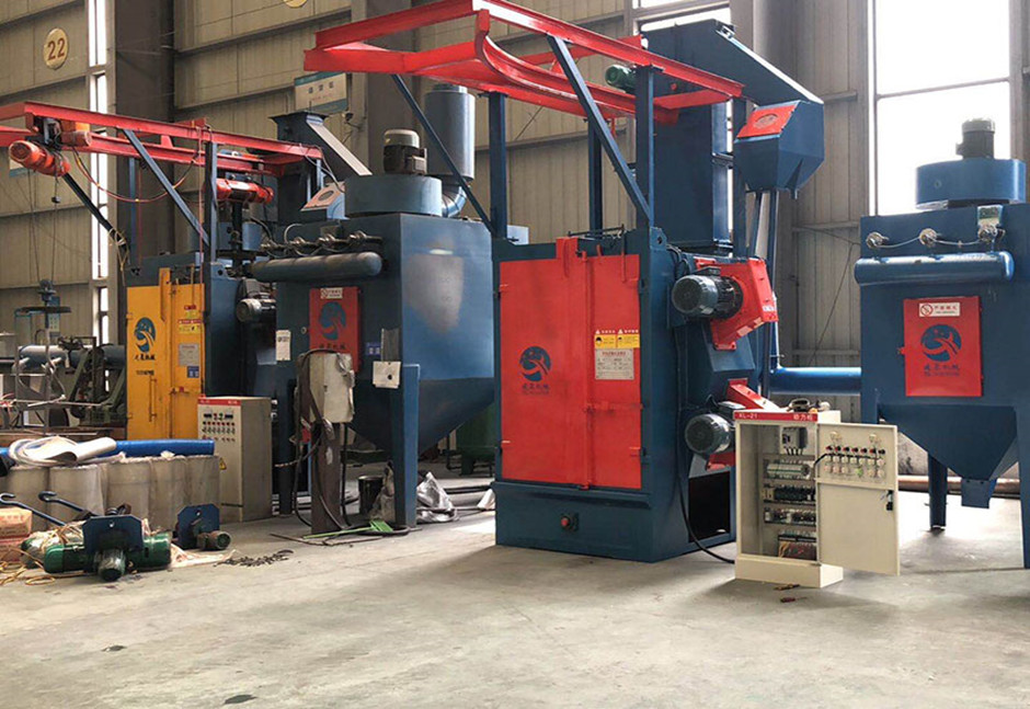 Q376 hook type shot blasting machine