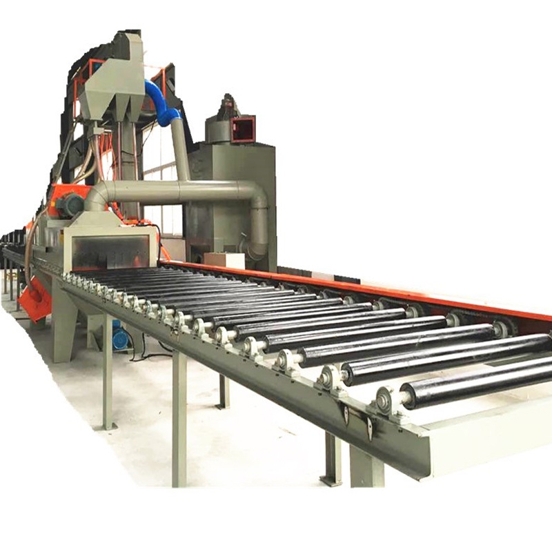 Automatically Pass Though Type Steel Plate Pipe Shot Blastin