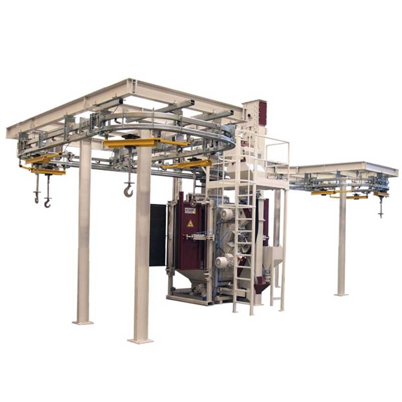 Catenary shot blasting machine 