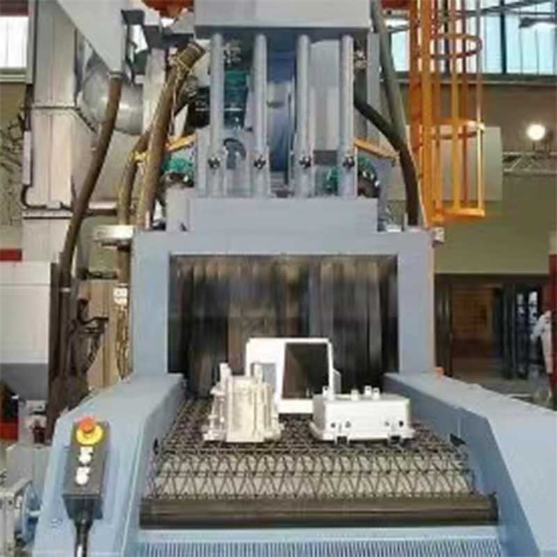 Roller Conveying Steel Wire Mesh belt Shot Blasting Machine